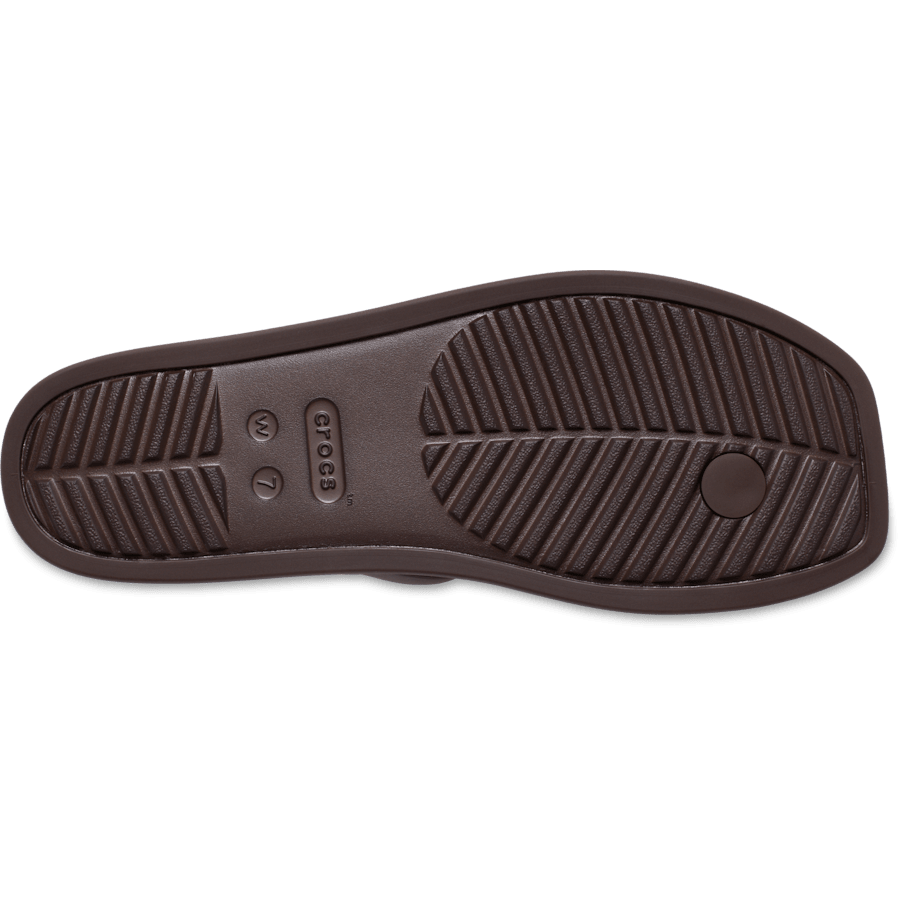 Coffee Women's Miami Toe Loop Sandal - Bottom - Crocs