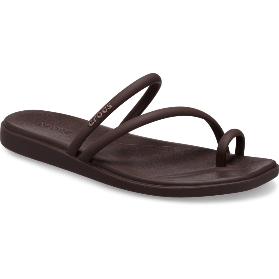Coffee Women's Miami Toe Loop Sandal - Angle - Crocs