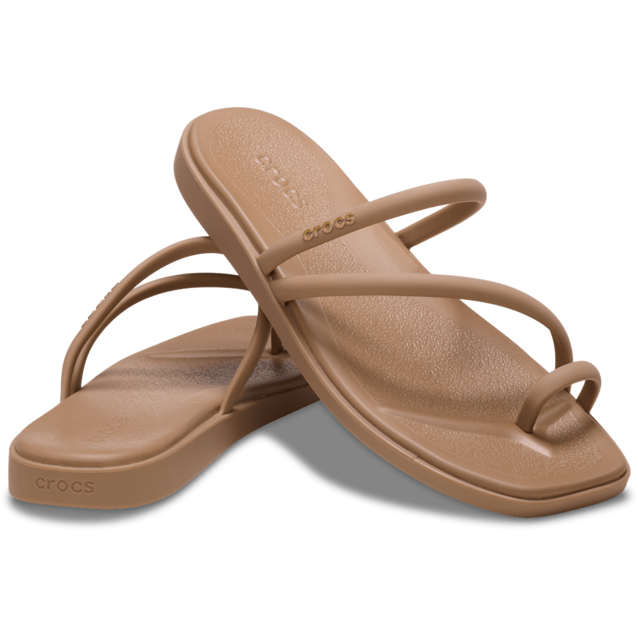 Milk Chocolate Women's Miami Toe Loop Sandal - Pair - Crocs