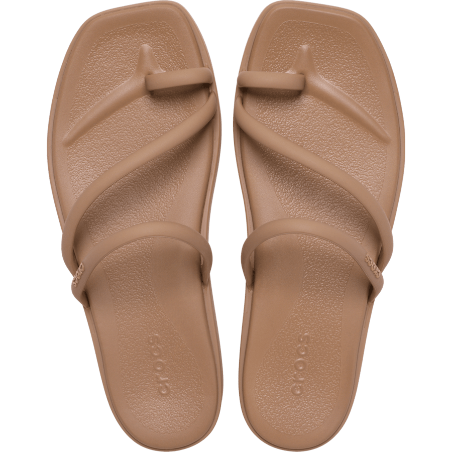 Milk Chocolate Women's Miami Toe Loop Sandal - Top - Crocs