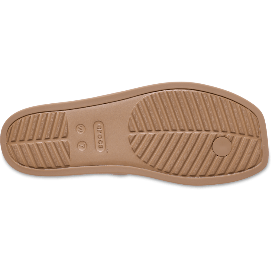 Milk Chocolate Women's Miami Toe Loop Sandal - Bottom - Crocs