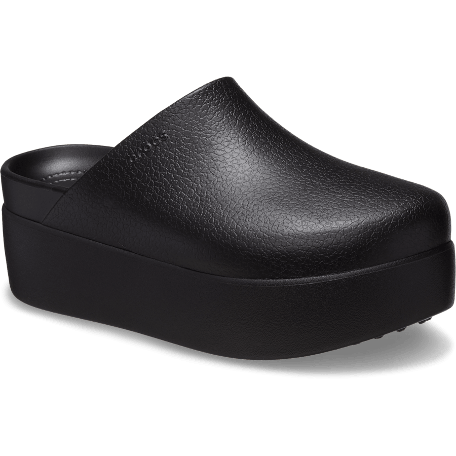 Black Dylan Platform Clog - Angle - Crocs