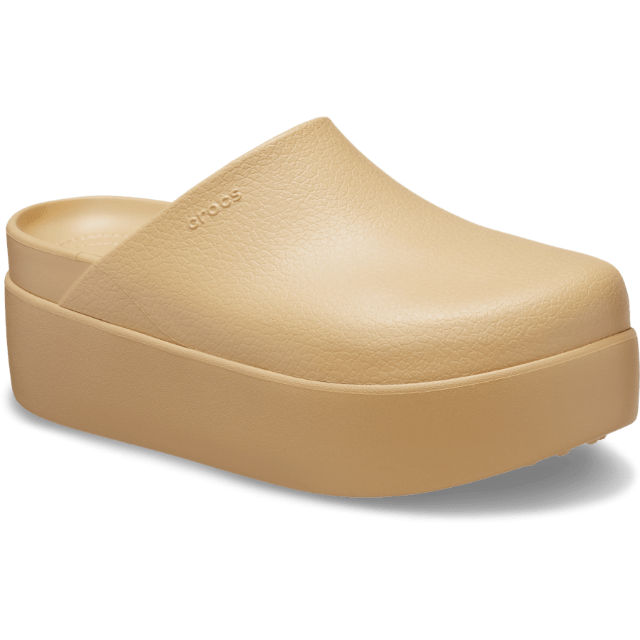 Wheat Dylan Platform Clog - Angle - Crocs