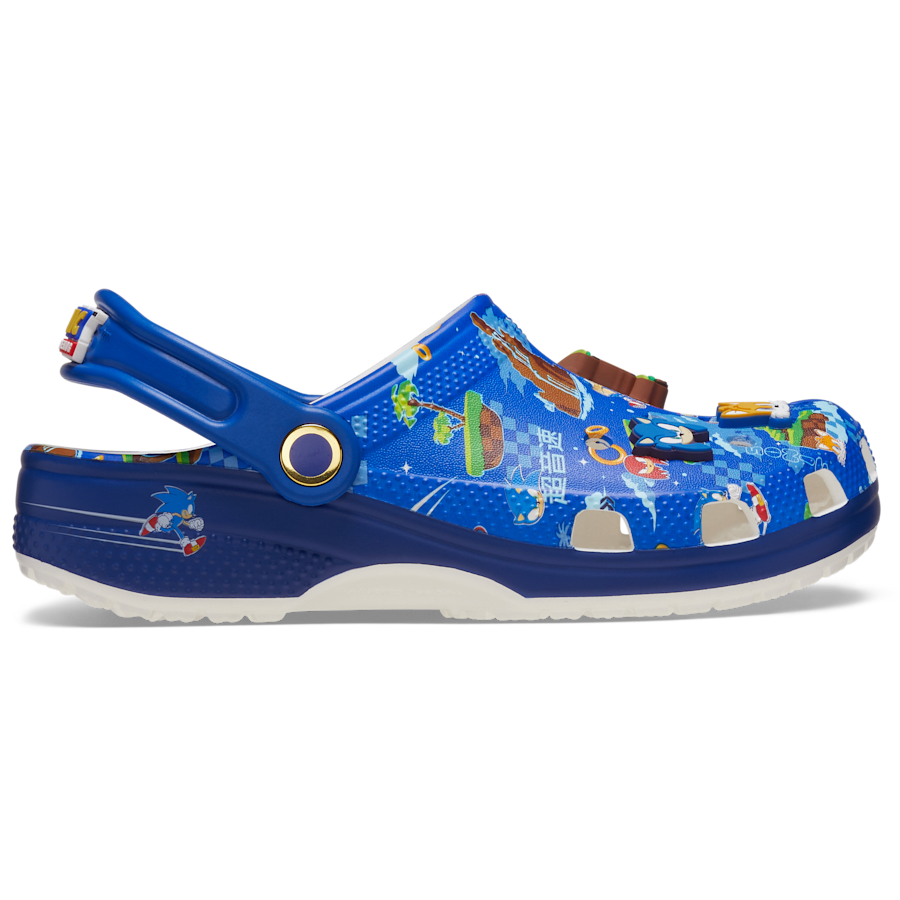 Blue Bolt / Multi Toddlers' Sonic the Hedgehog Classic Clog - Side - Crocs