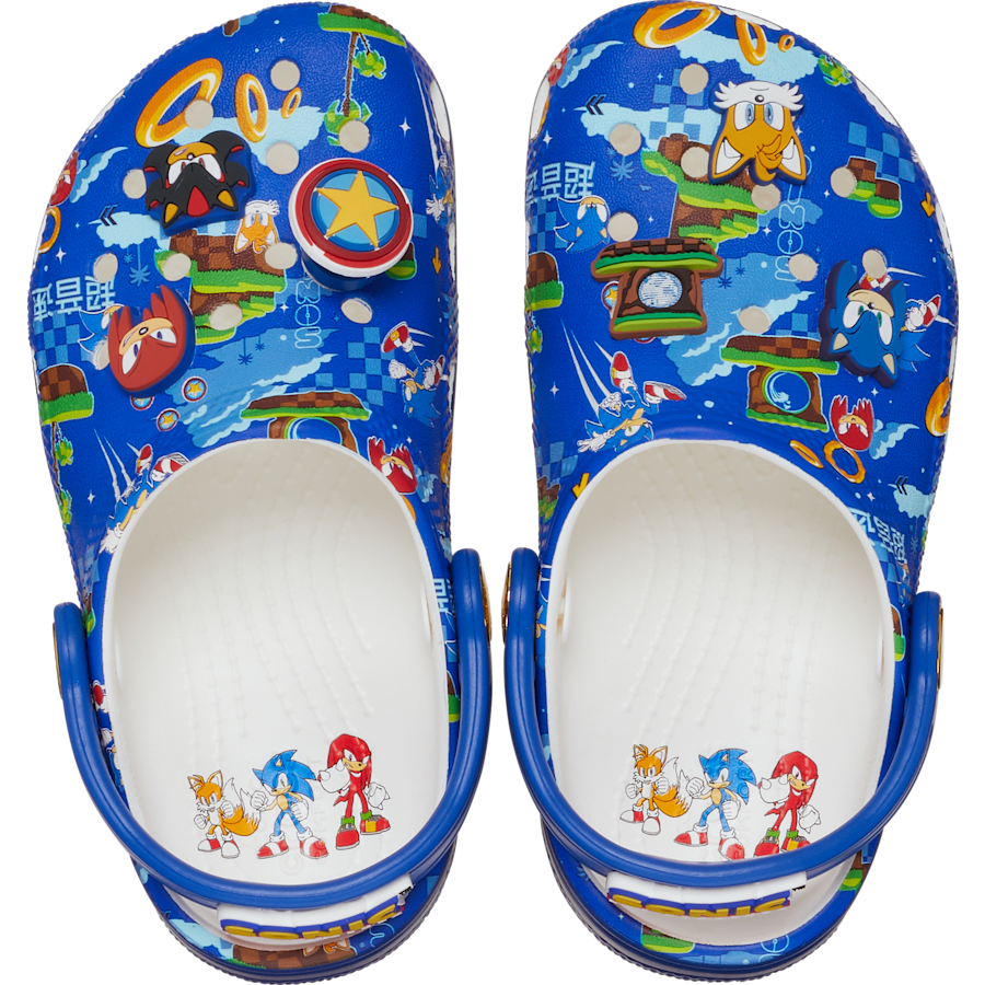 Blue Bolt / Multi Toddlers' Sonic the Hedgehog Classic Clog - Top - Crocs