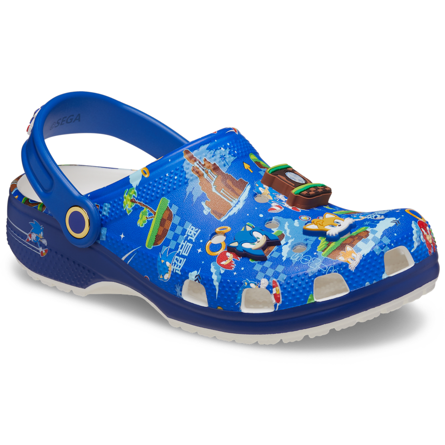 Blue Bolt / Multi Toddlers' Sonic the Hedgehog Classic Clog - Angle - Crocs