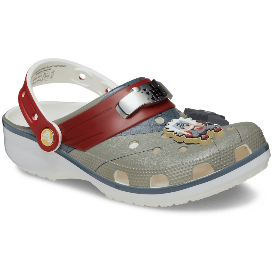 White Naruto Jiraiya Classic Clog - Angle - Crocs