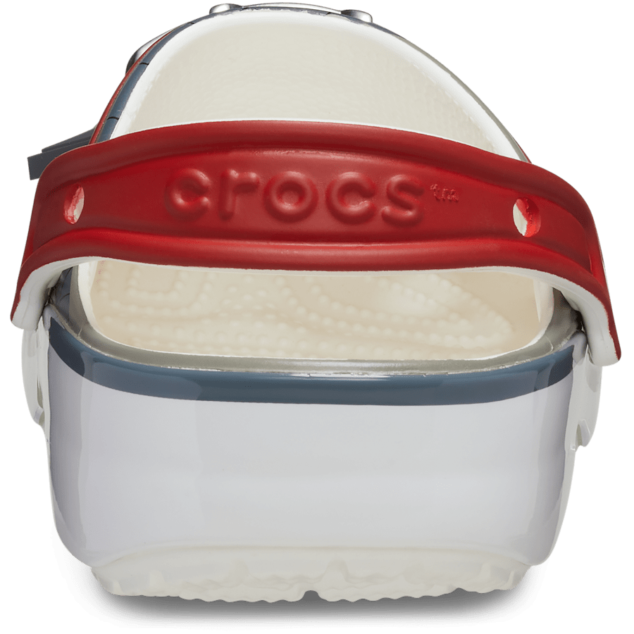 White Naruto Jiraiya Classic Clog - Back - Crocs