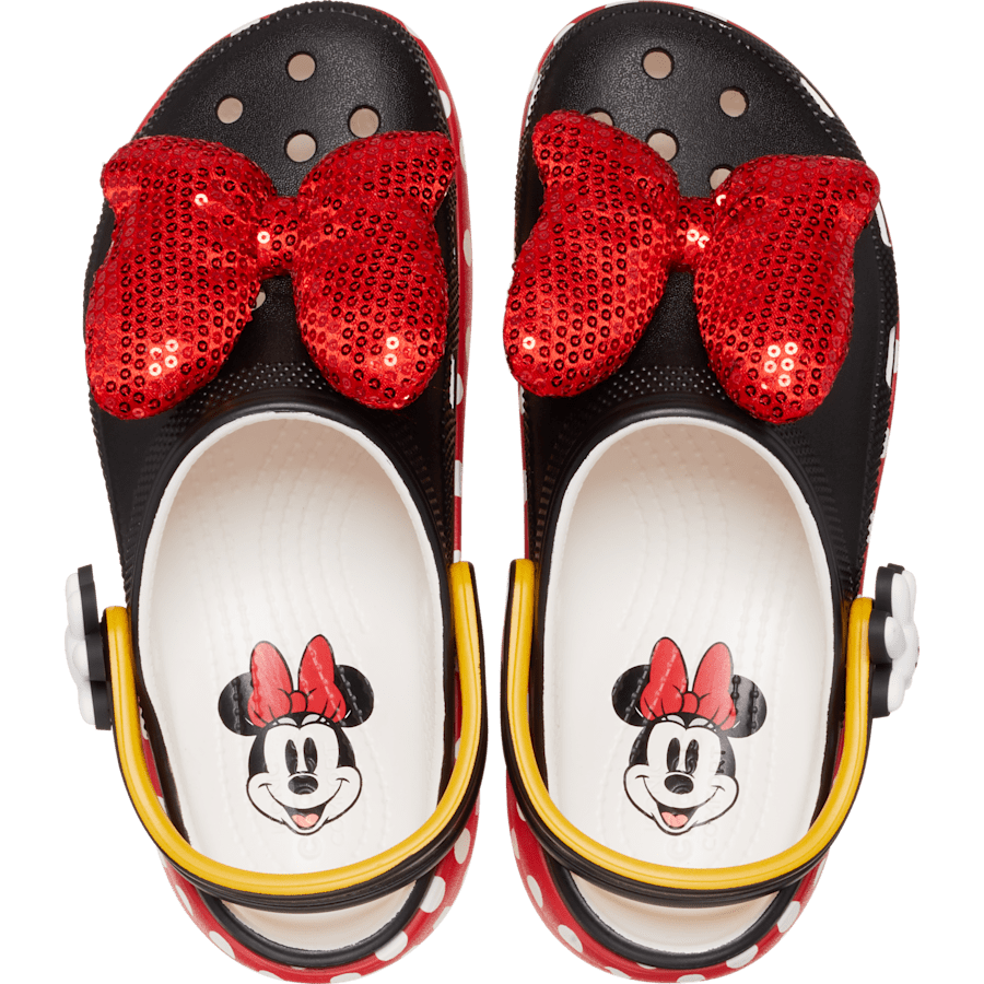 White Minnie Mouse Classic Platform Clog - Side - Crocs