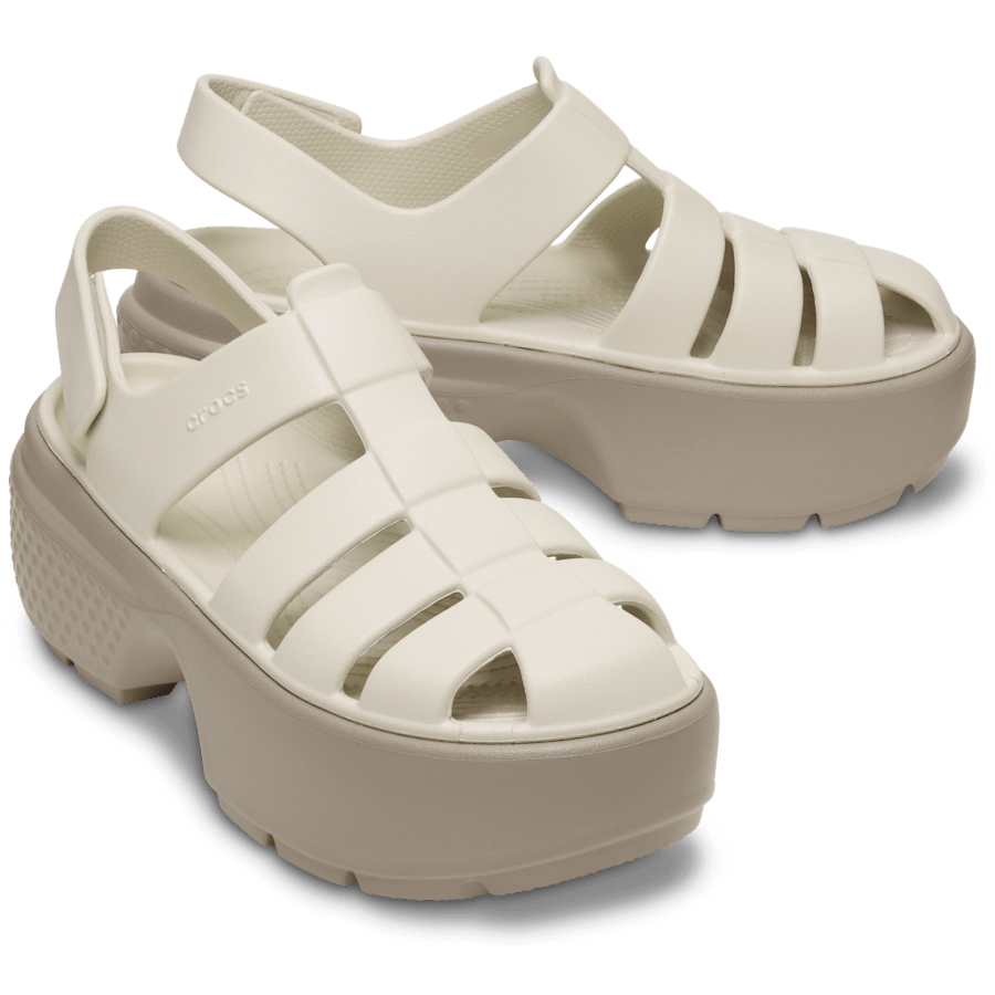 Almond Tint Stomp Fisherman Sandal - Custom Angle - Crocs