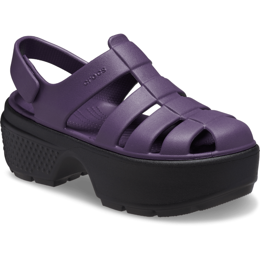 Dark Iris Stomp Fisherman Sandal - Angle - Crocs