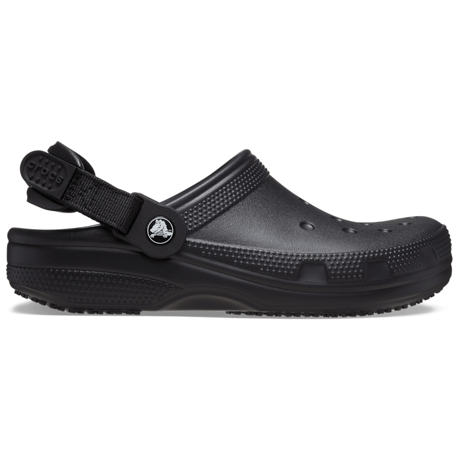 Black Classic Work Clog - Side - Crocs PFD