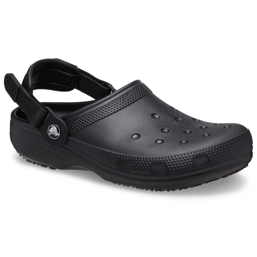 Black Classic Work Clog - Angle - Crocs PFD