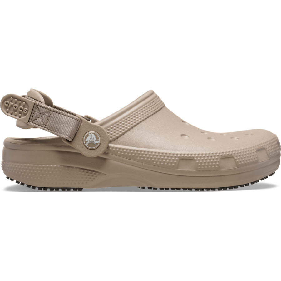 Taupe Classic Work Clog - Side - Crocs PFD