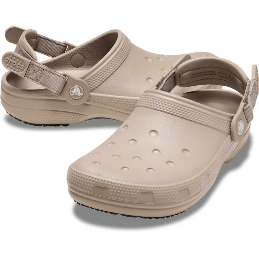 Taupe Classic Work Clog - Pair - Crocs PFD