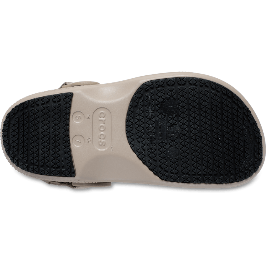 Taupe Classic Work Clog - Bottom - Crocs PFD