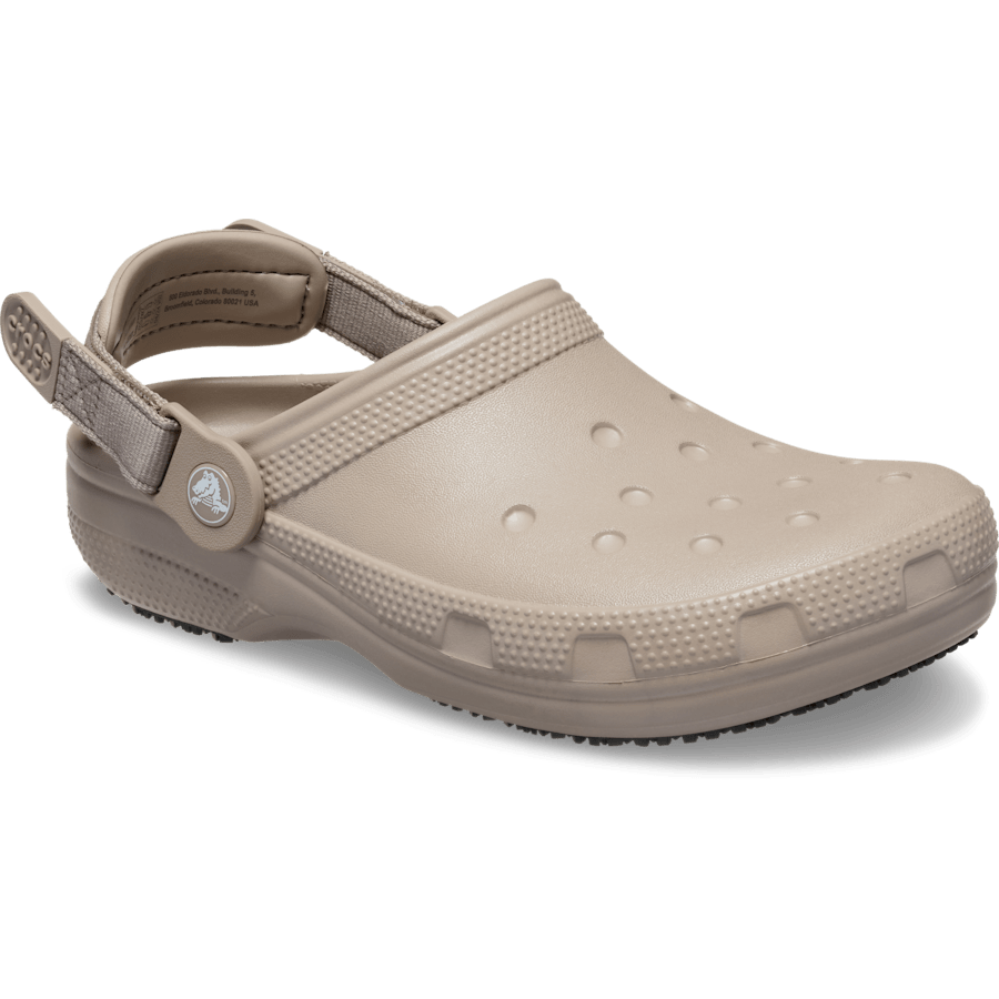 Taupe Classic Work Clog - Angle - Crocs PFD