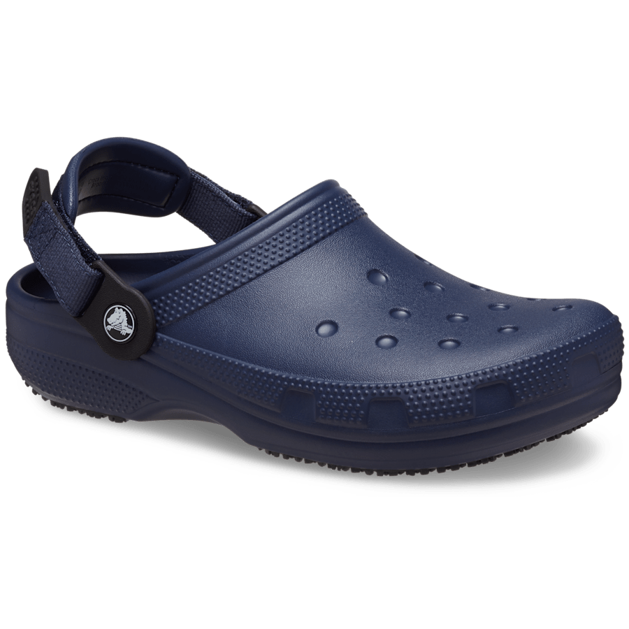 Navy Classic Work Clog - Angle - Crocs PFD