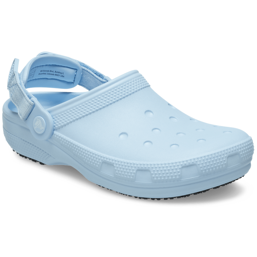 Blue Frost Classic Work Clog - Angle - Crocs PFD
