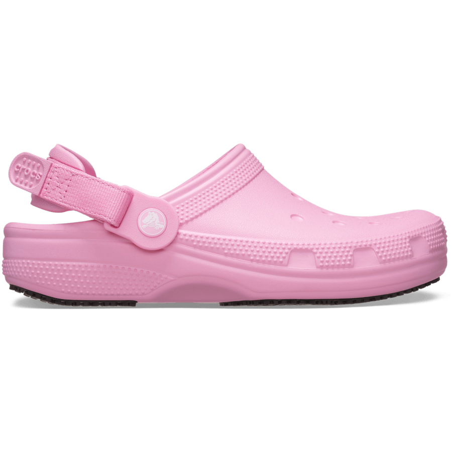 Pink Tweed Classic Work Clog - Side - Crocs PFD