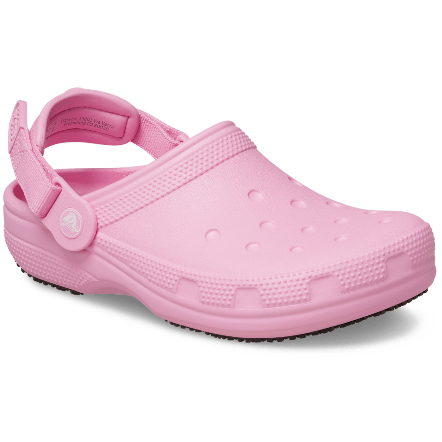 Pink Tweed Classic Work Clog - Angle - Crocs PFD