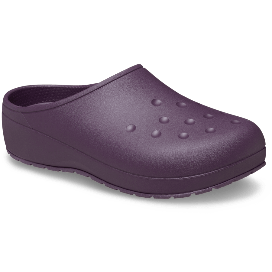 Plush Plum Crocs Classic Quiet Clog - Schrägsicht - Crocs