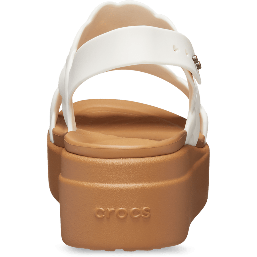 Chalk Brooklyn Woven Low Wedge - Back - Crocs