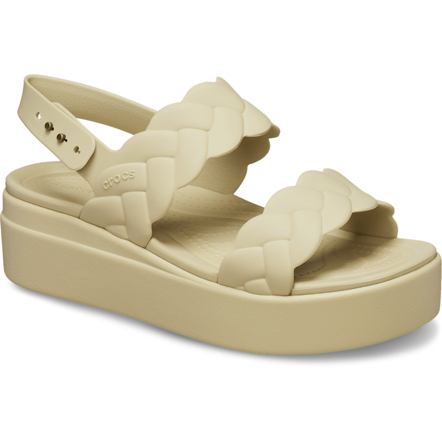Chai Brooklyn Woven Low Wedge - Angle - Crocs