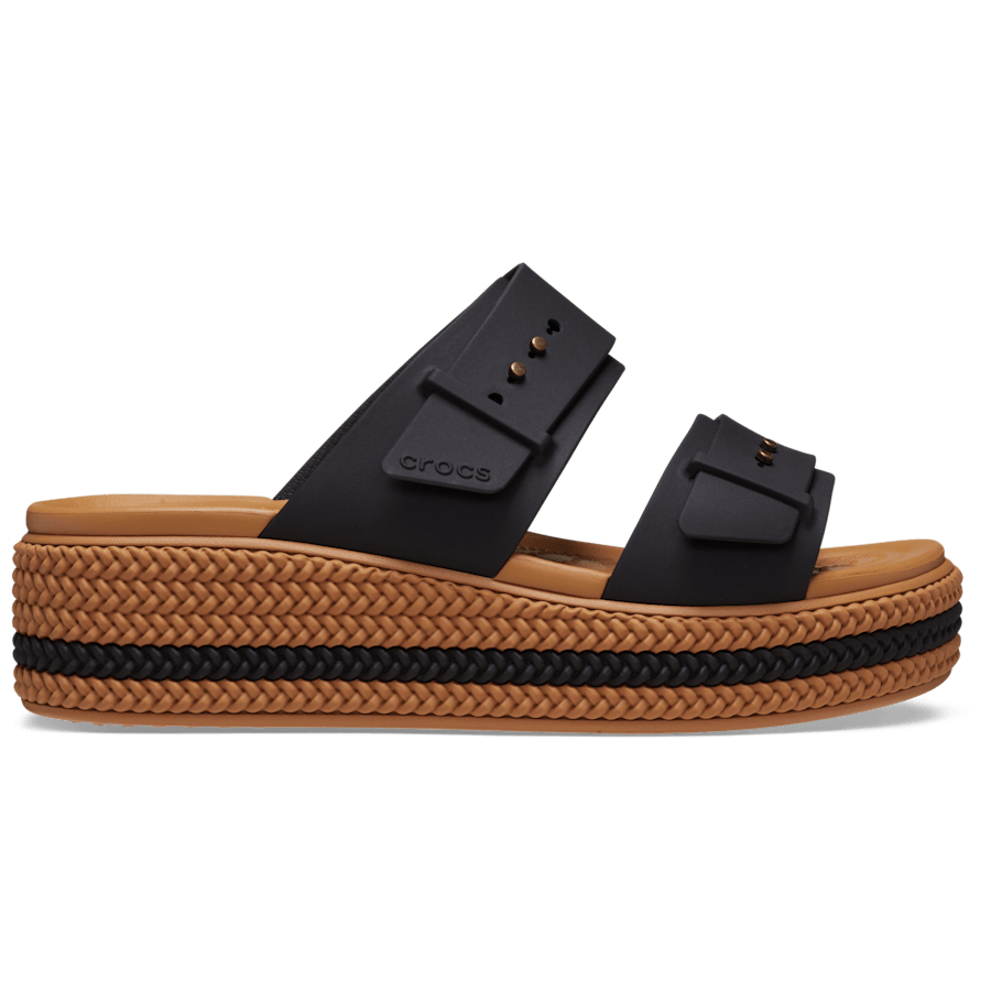 Black Brooklyn Woven Buckle - Side - Crocs