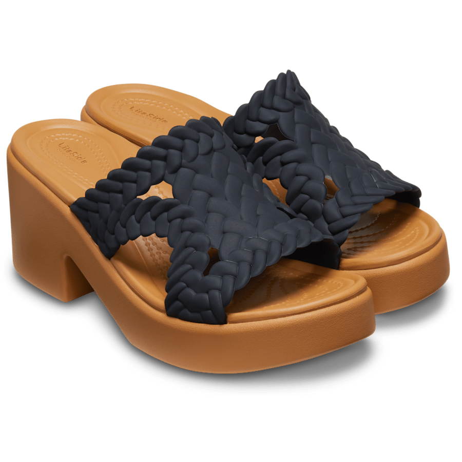 Black Brooklyn Woven Heel - Pair - Crocs