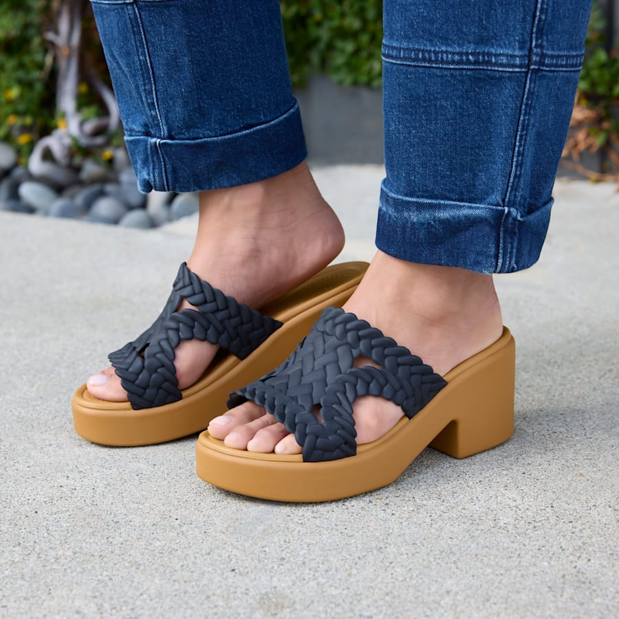 Black Brooklyn Woven Heel - Bottom - Crocs