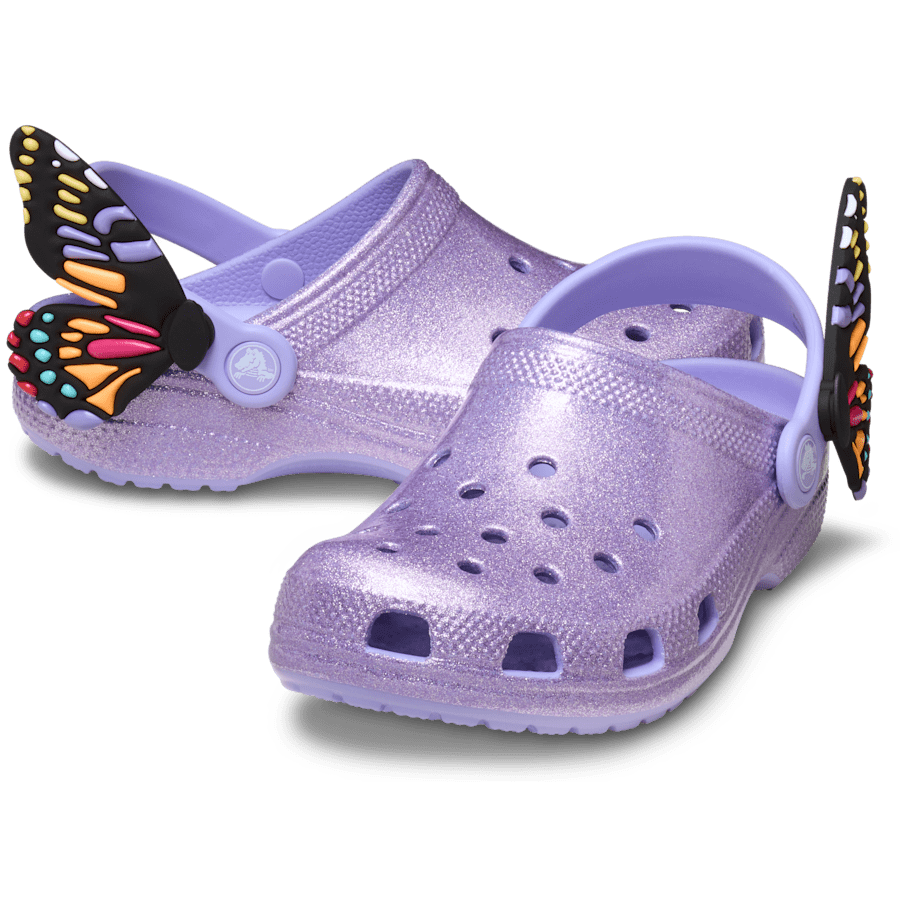 Mystic Purple Toddler Classic IAM Butterfly Clog - Pair - Crocs