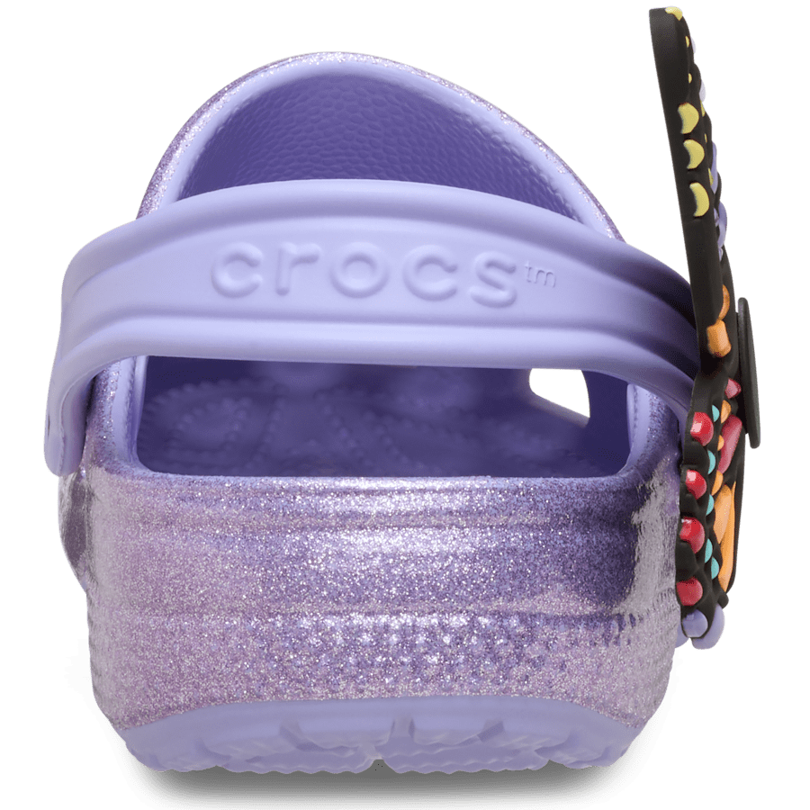 Mystic Purple Toddler Classic IAM Butterfly Clog - Back - Crocs