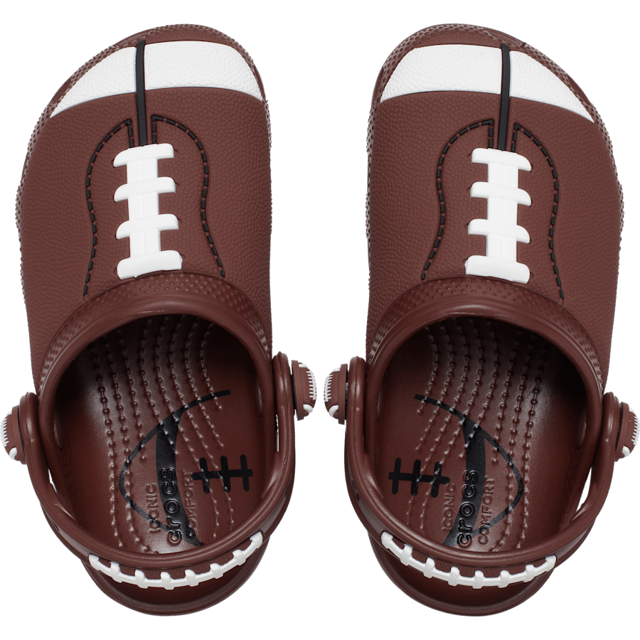 Dark Clay Toddler Classic Football Clog - Top - Crocs