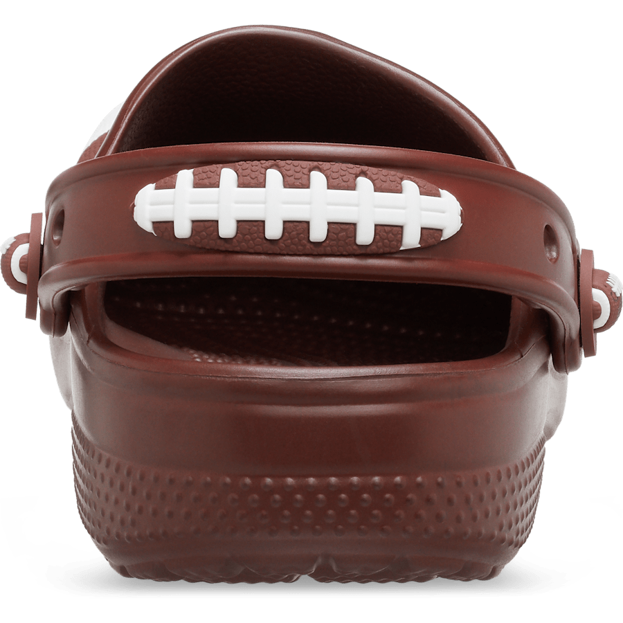 Dark Clay Toddler Classic Football Clog - Back - Crocs