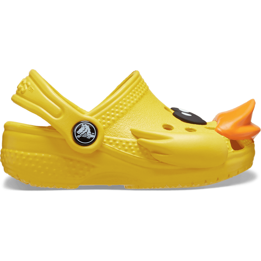 Sunflower Infant Crocs Littles I AM Rubber Ducky - Side - Crocs