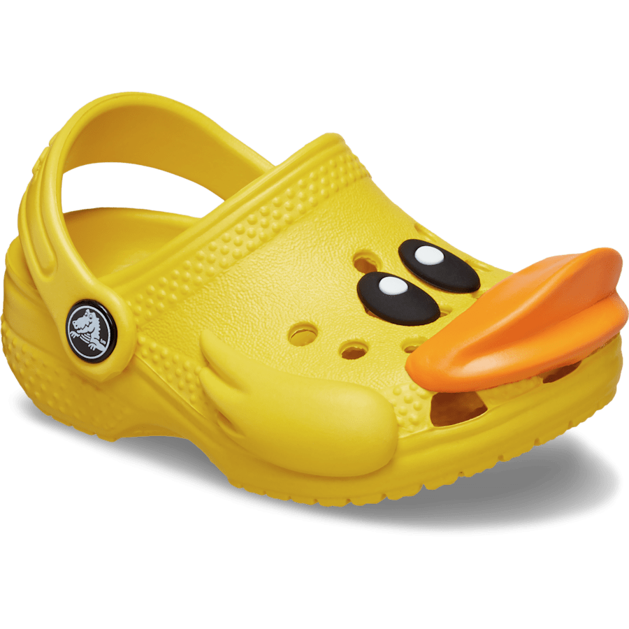 Sunflower Infant Crocs Littles I AM Rubber Ducky - Angle - Crocs