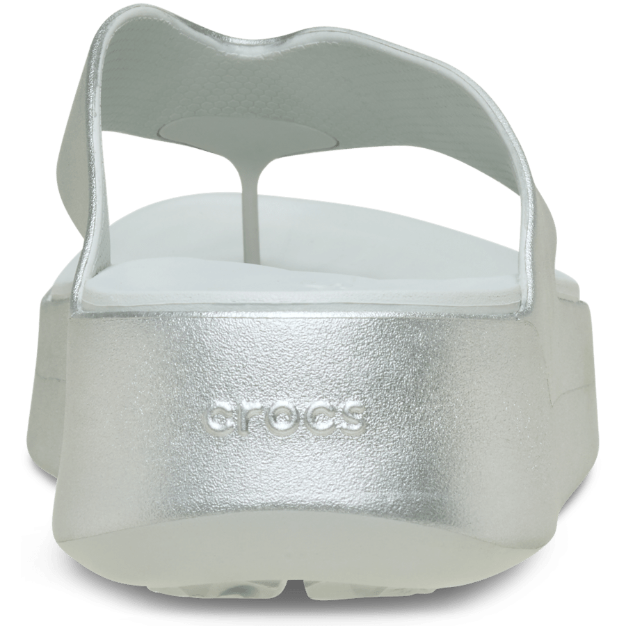 Silver Getaway Platform Metallic Flip - Back - Crocs