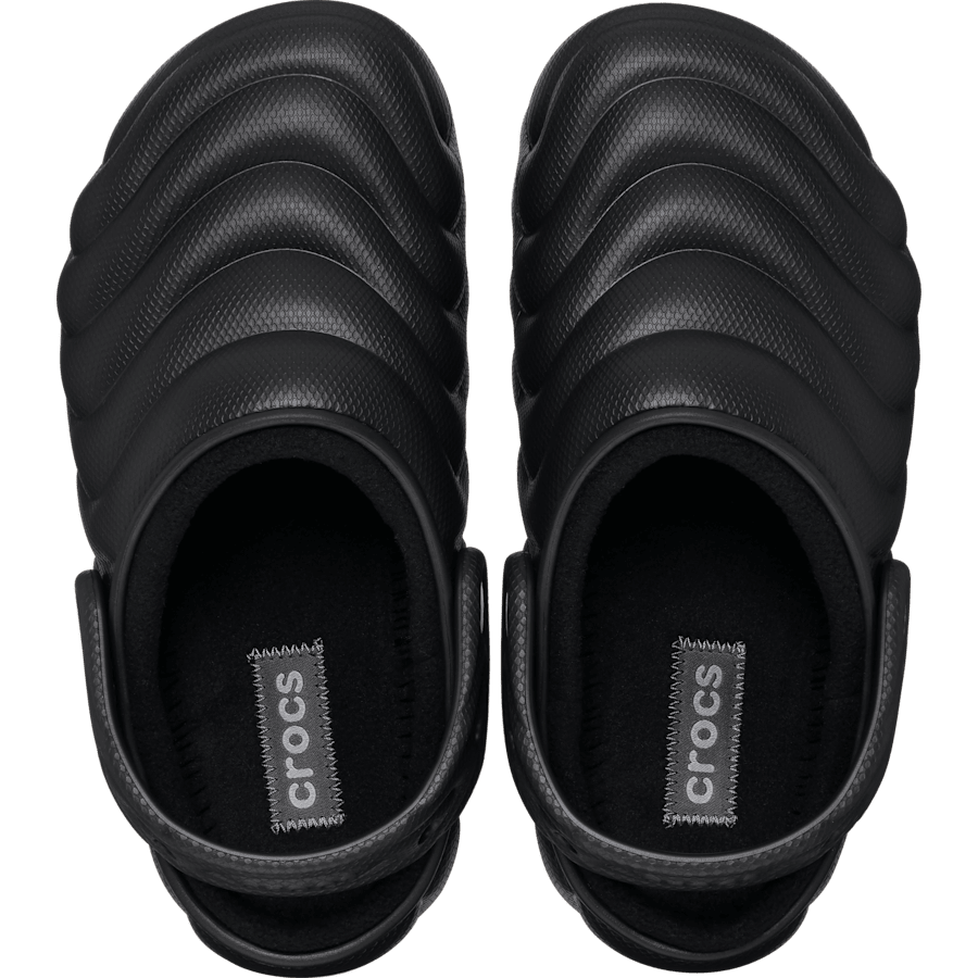 Black Classic Lined Overpuff Clog - Top - Crocs