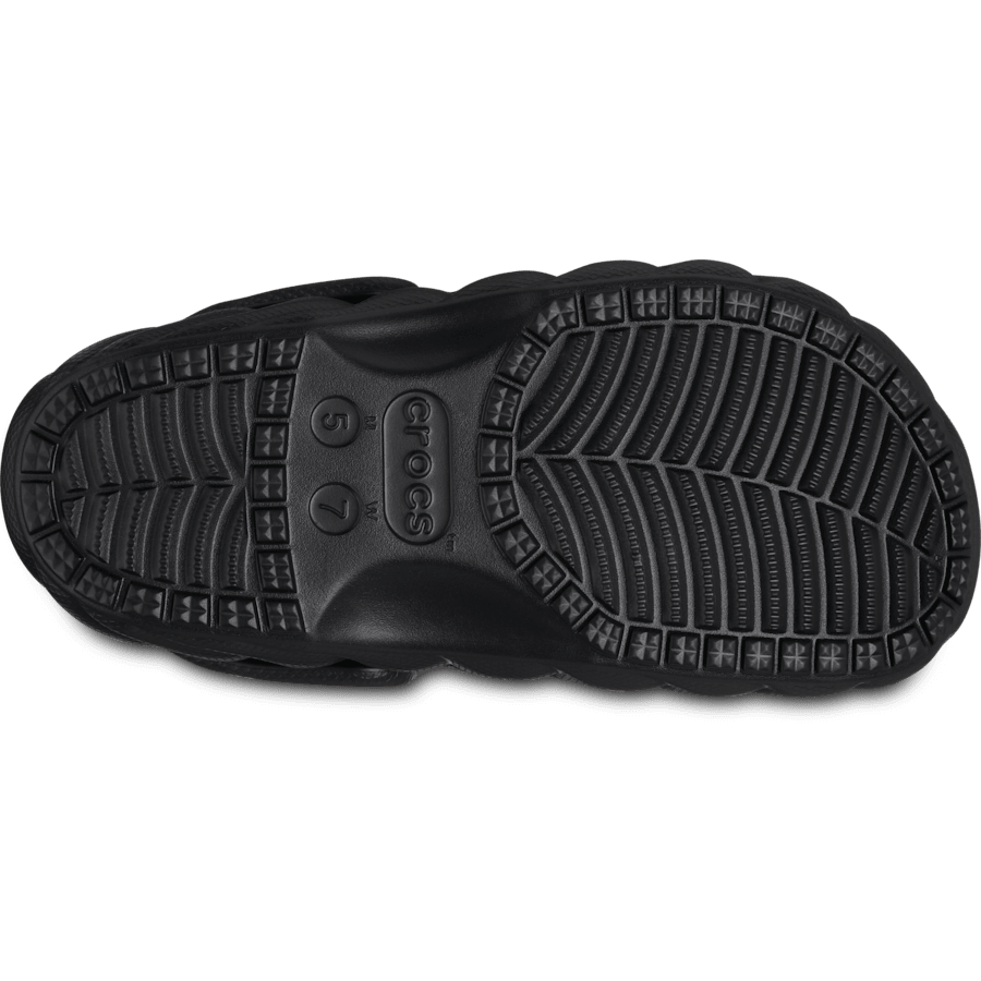 Black Classic Lined Overpuff Clog - Bottom - Crocs