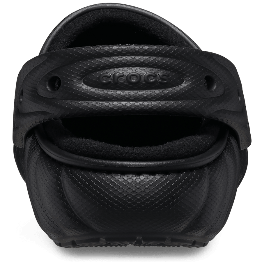 Black Classic Lined Overpuff Clog - Back - Crocs