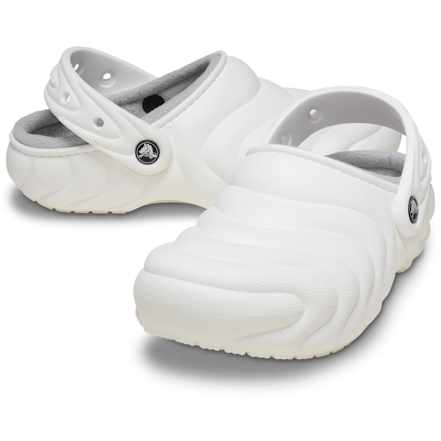 White Classic Lined Overpuff Clog - Pair - Crocs