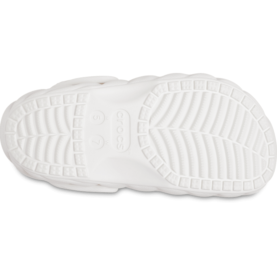 White Classic Lined Overpuff Clog - Bottom - Crocs