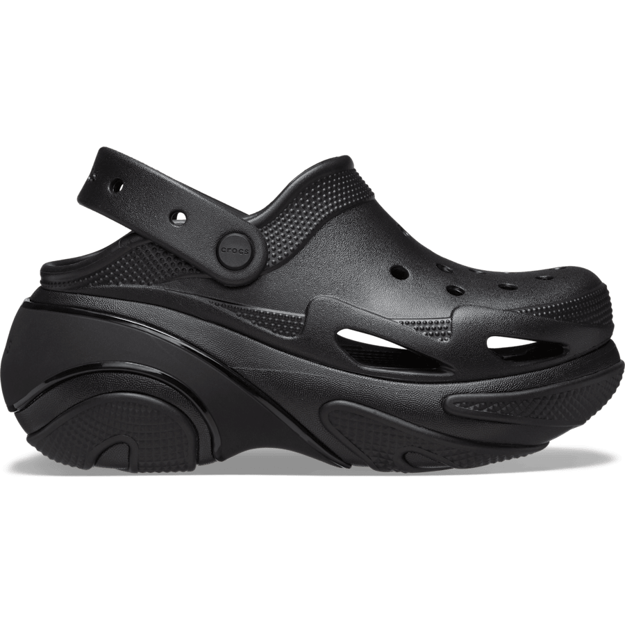 Triple Black Bubble Crush Clog - Side - Crocs