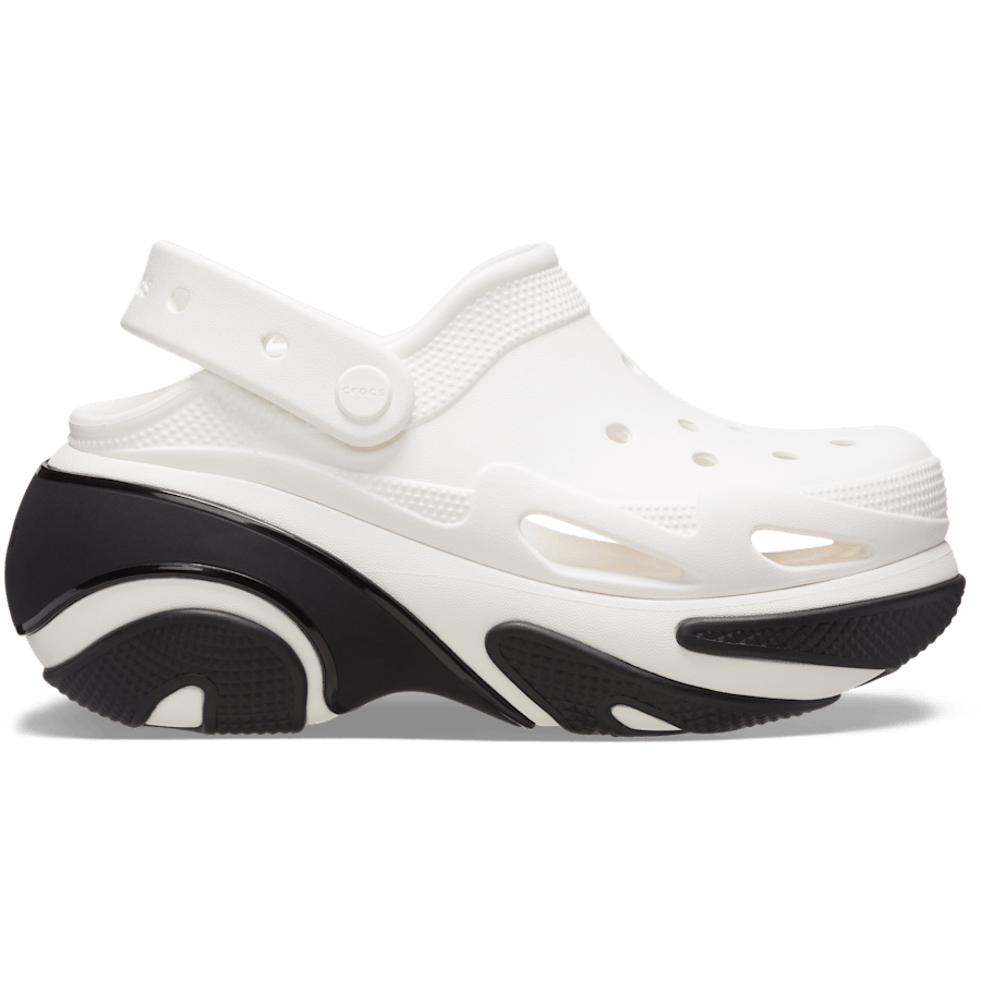 White Bubble Crush Clog - Side - Crocs