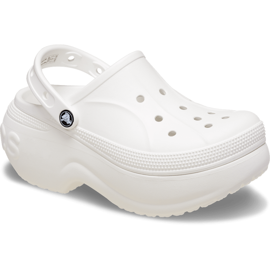White Bella Clog - Angle - Crocs
