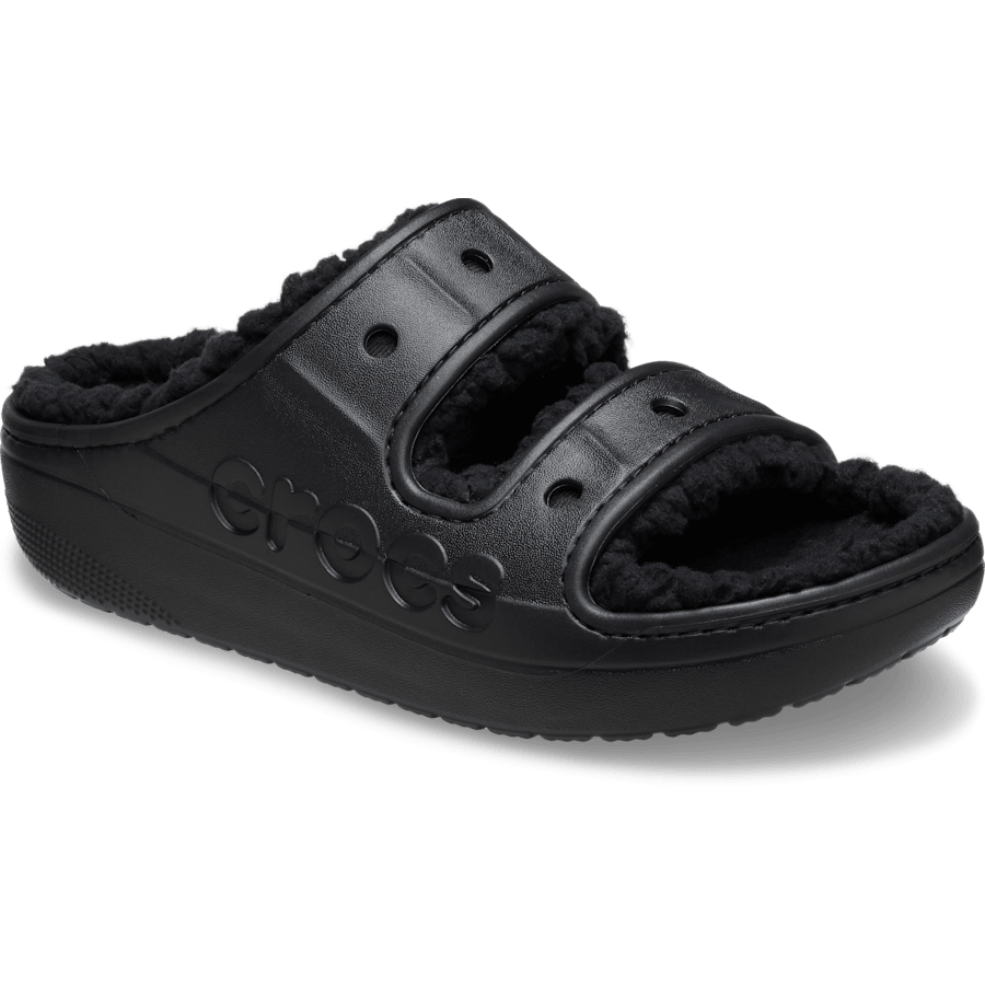 Black Baya Cozzzy Sandal - Angle - Crocs