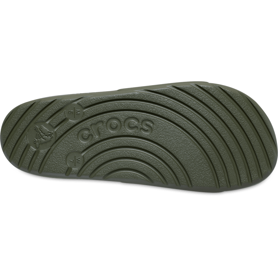 Army Green Crocs Slide - Bottom - Crocs