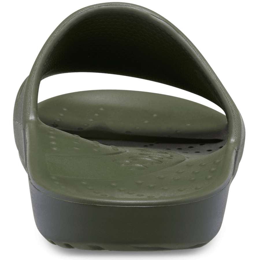 Army Green Crocs Slide - Back - Crocs