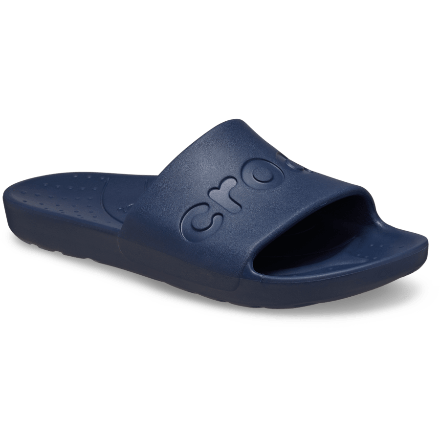 Navy Crocs Slide - Angle - Crocs